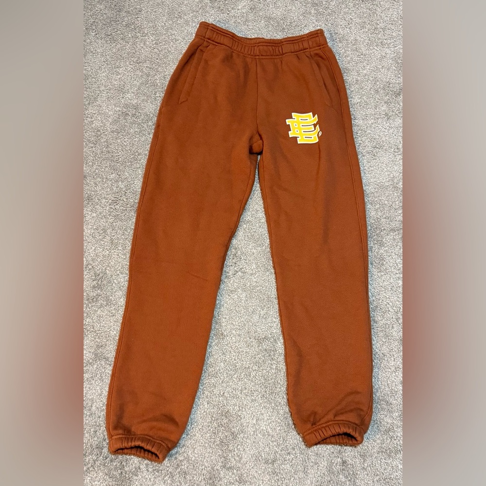 MENS ERIC EMANUEL EE BASIC SWEATPANT SIZE SMALL S BROWN